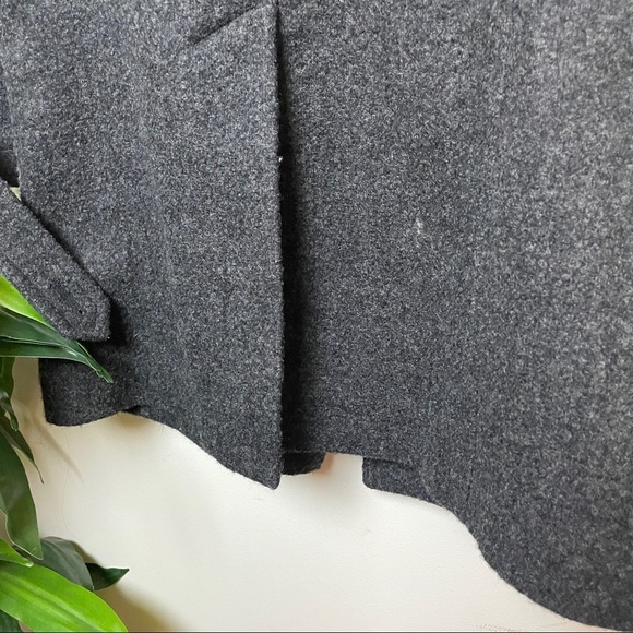 Isabel Marant Etoile Clifford Charcoal Wool/Alpaca BlendPea Coat 38 - Picture 10 of 16